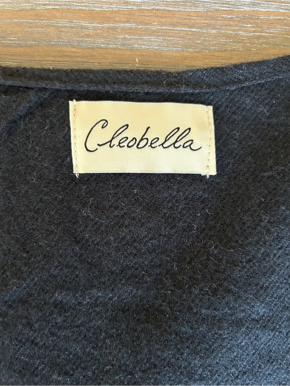 Cleobella Black Knit Tassel Capelet Poncho OS Box of Style NWT - Picture 5 of 7